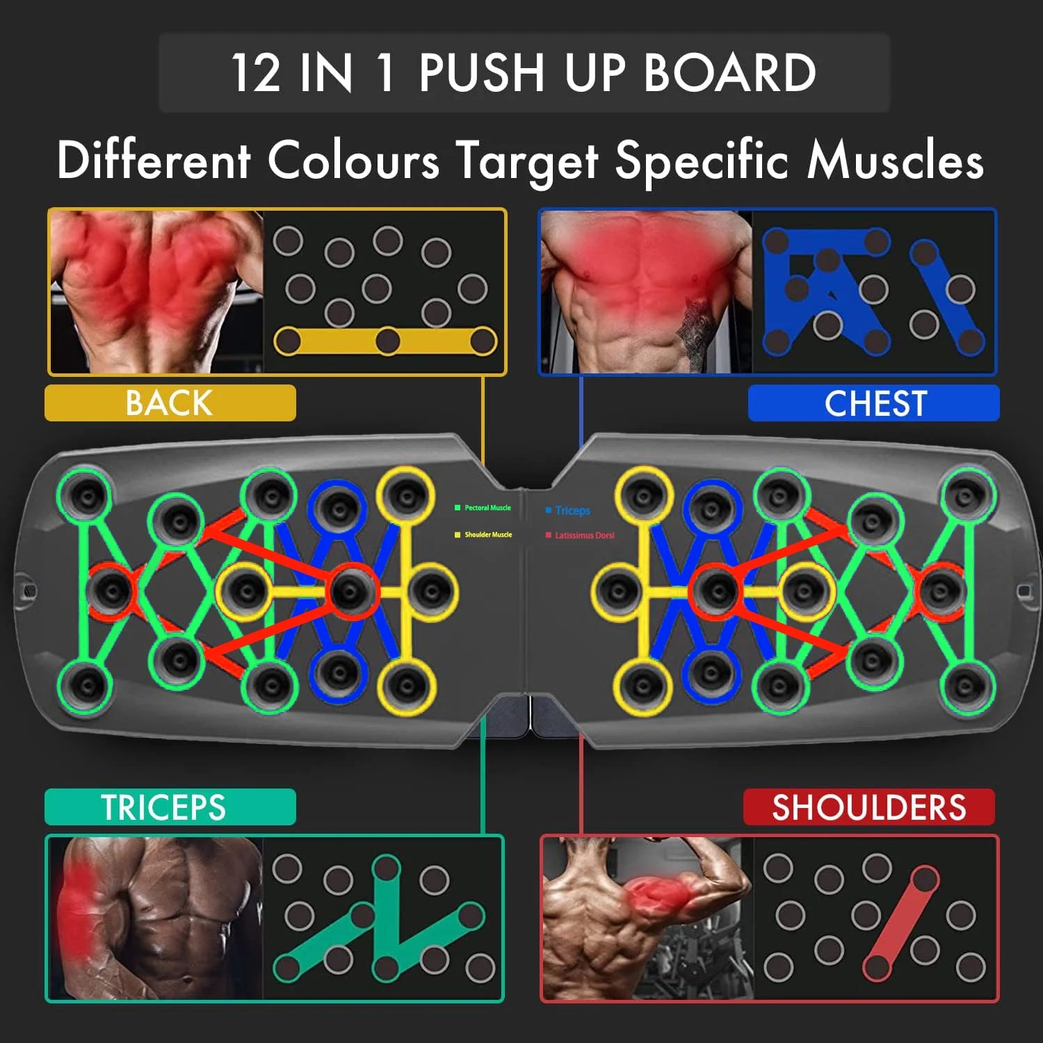 Multifunctional Folding Push Up Board