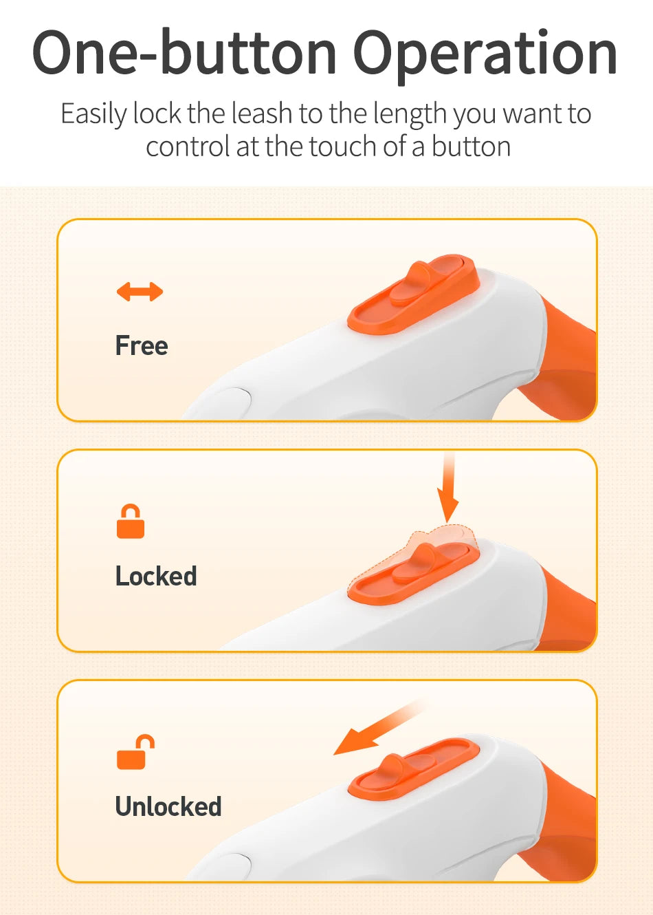 Dog Retractable Leash With Light