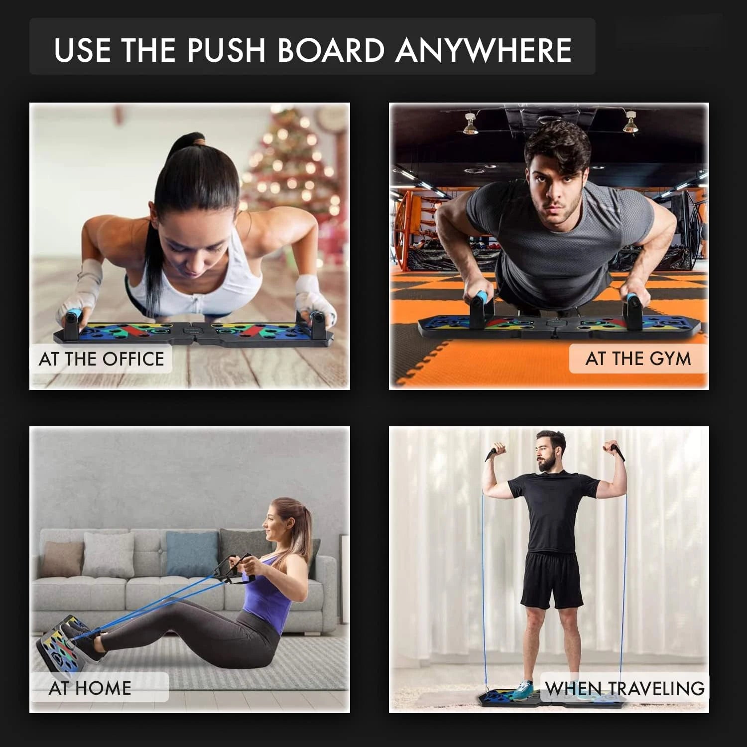 Multifunctional Folding Push Up Board