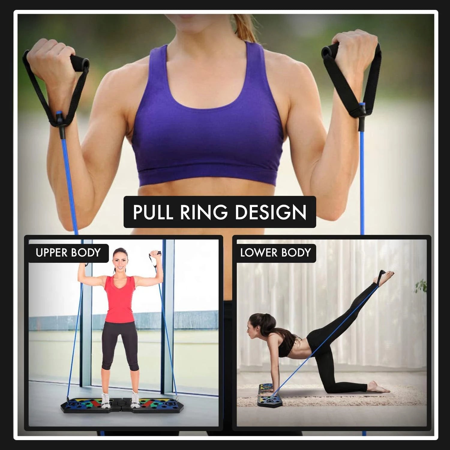 Multifunctional Folding Push Up Board
