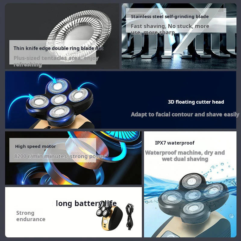 5-in-1 Electric Head Shaver